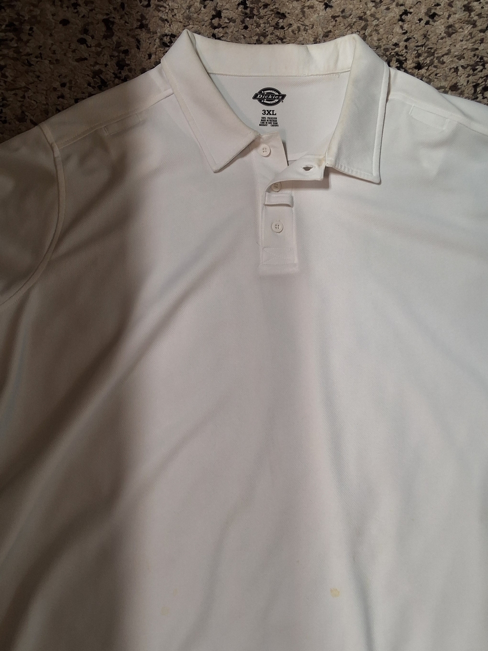 Dickies Men’s White Polo Shirt - Short Sleeve Performance Style